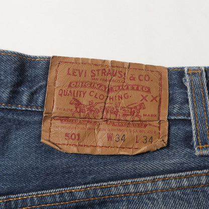 [濃いめ ビッグサイズ] 90s 501 デニムパンツ / USA製 501-0115 ボタン裏刻印544