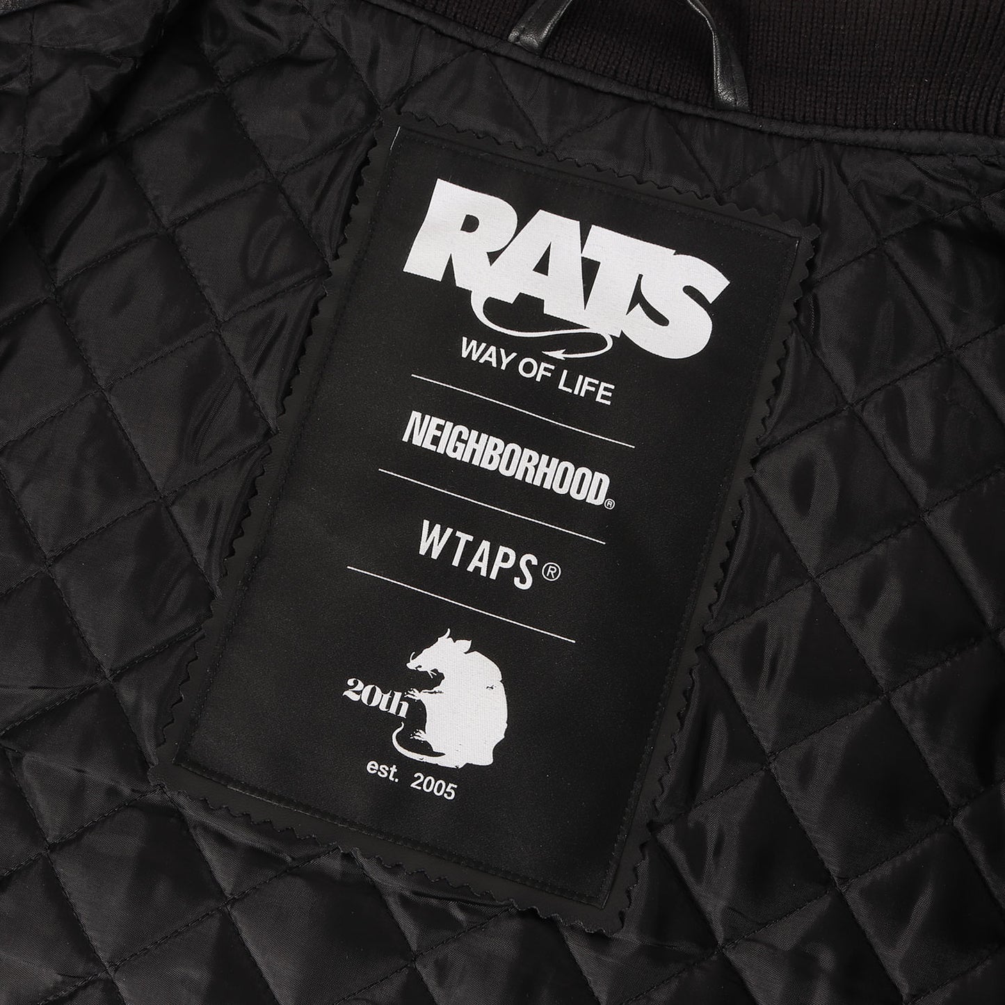 25SS 20周年記念 初売り限定 ×NEIGHBORHOOD ×WTAPS オールレザー バーシティジャケット(20th ALL LEATHER JACKET)