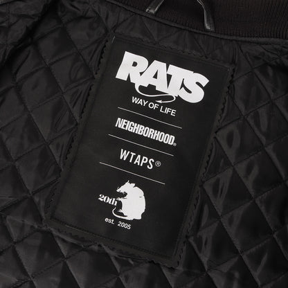 25SS 20周年記念 初売り限定 ×NEIGHBORHOOD ×WTAPS オールレザー バーシティジャケット(20th ALL LEATHER JACKET)