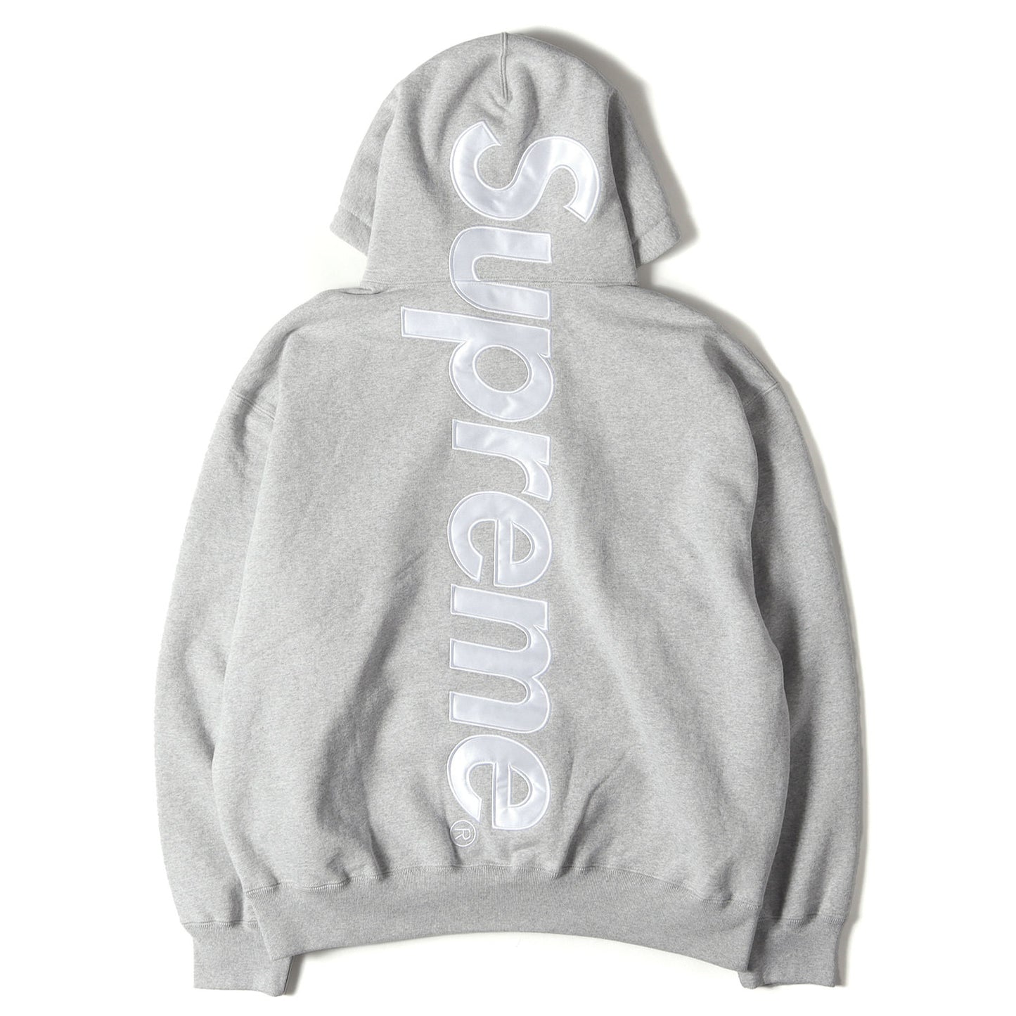25AW ビッグ サテンアップリケ スウェットパーカー(Satin Applique Hooded Sweatshirt)