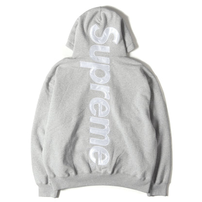 25AW ビッグ サテンアップリケ スウェットパーカー(Satin Applique Hooded Sweatshirt)