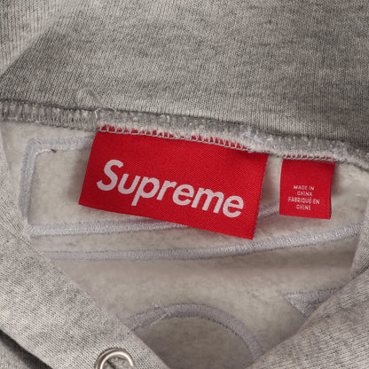 25AW ビッグ サテンアップリケ スウェットパーカー(Satin Applique Hooded Sweatshirt)