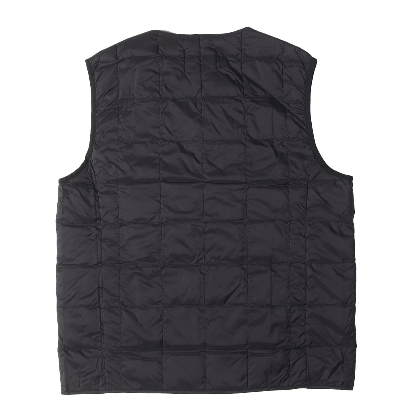 ベーシック Vネックボタン インナー ダウンベスト