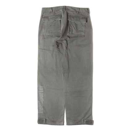 00s 裾ロゴ オーバーダイ加工 コットンツイル パンツ