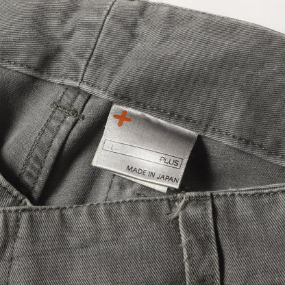 00s 裾ロゴ オーバーダイ加工 コットンツイル パンツ