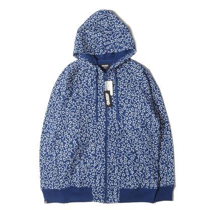 10ss ×HAZE スター柄 フルジップ スウェット パーカー