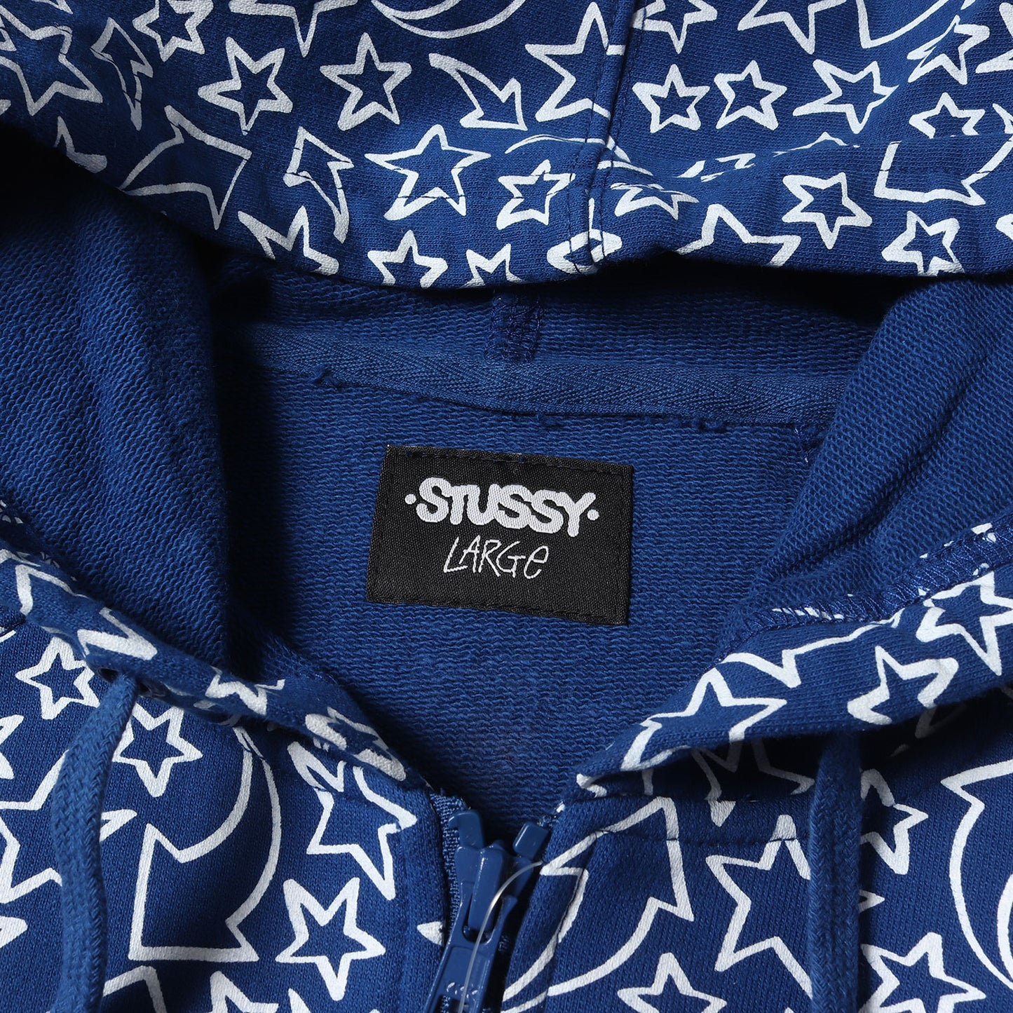10ss ×HAZE スター柄 フルジップ スウェット パーカー