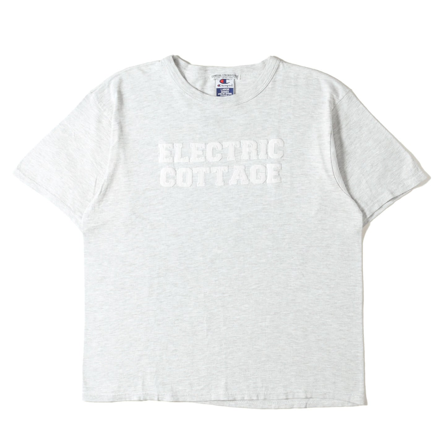 00s アップリケロゴ Tシャツ(Championボディ)