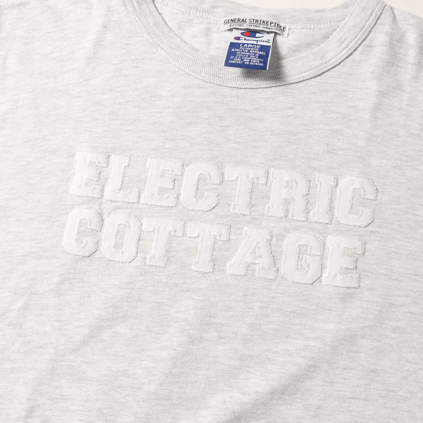 00s アップリケロゴ Tシャツ(Championボディ)