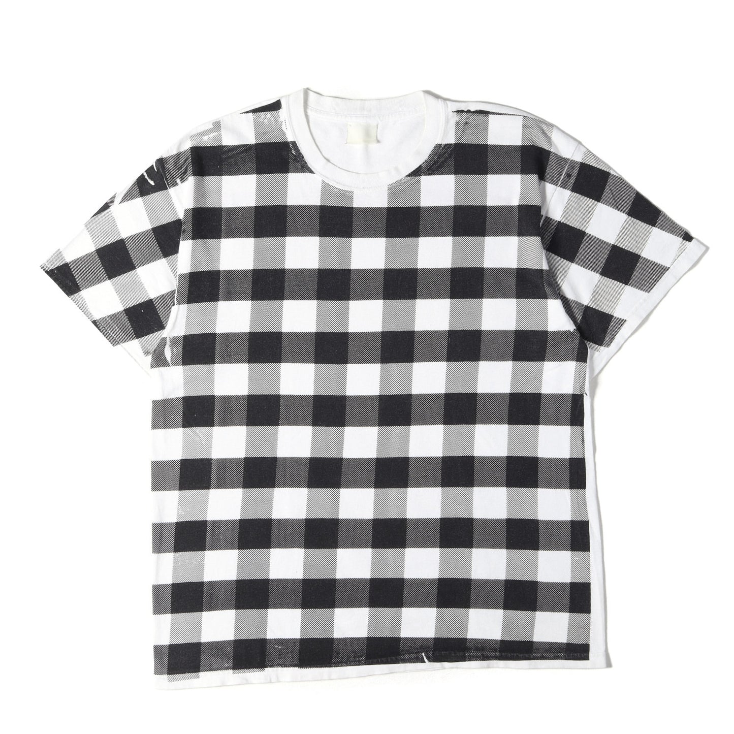 00s GOODENOUGHUK 背ロゴ チェックプリント Tシャツ