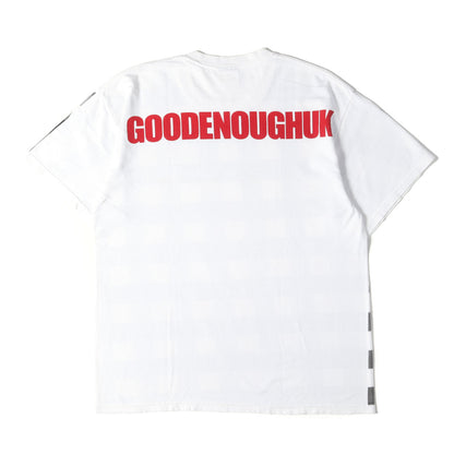 00s GOODENOUGHUK 背ロゴ チェックプリント Tシャツ