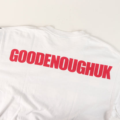 00s GOODENOUGHUK 背ロゴ チェックプリント Tシャツ