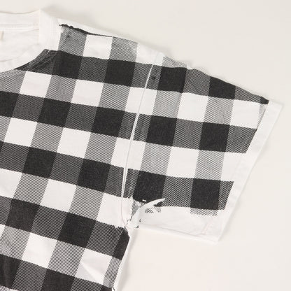 00s GOODENOUGHUK 背ロゴ チェックプリント Tシャツ