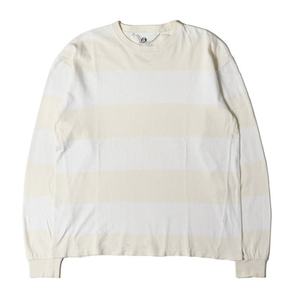 90s サークルGロゴ ボーダー ロングスリーブ Tシャツ