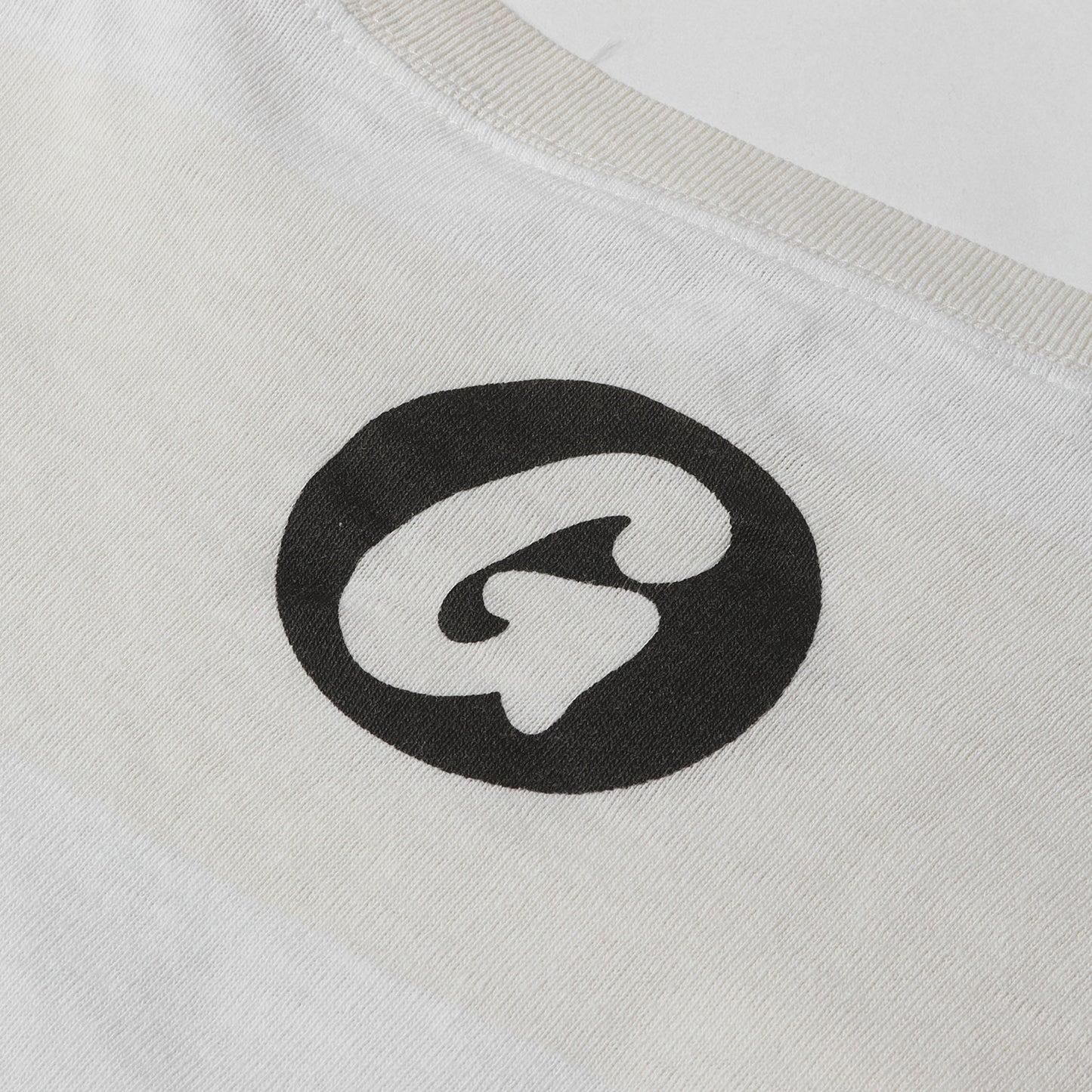 90s サークルGロゴ ボーダー ロングスリーブ Tシャツ