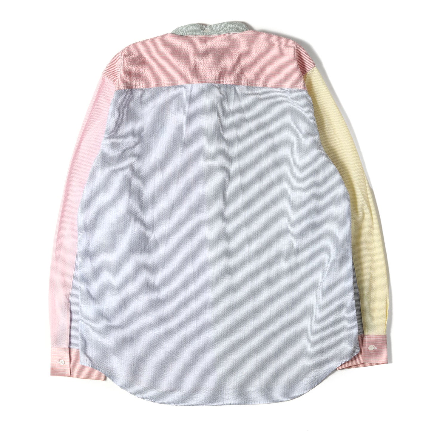 00s クレイジーカラー シアサッカー ストライプ ボタンダウンシャツ