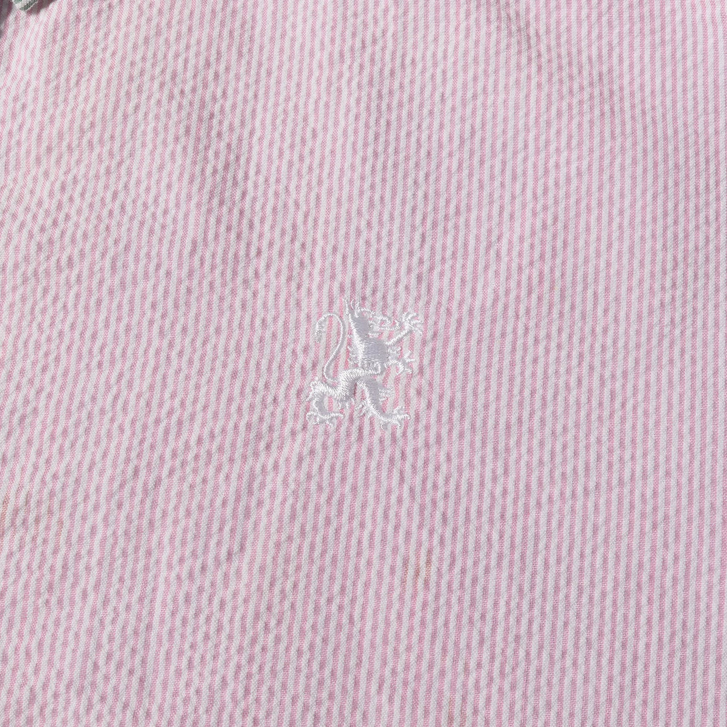 00s クレイジーカラー シアサッカー ストライプ ボタンダウンシャツ