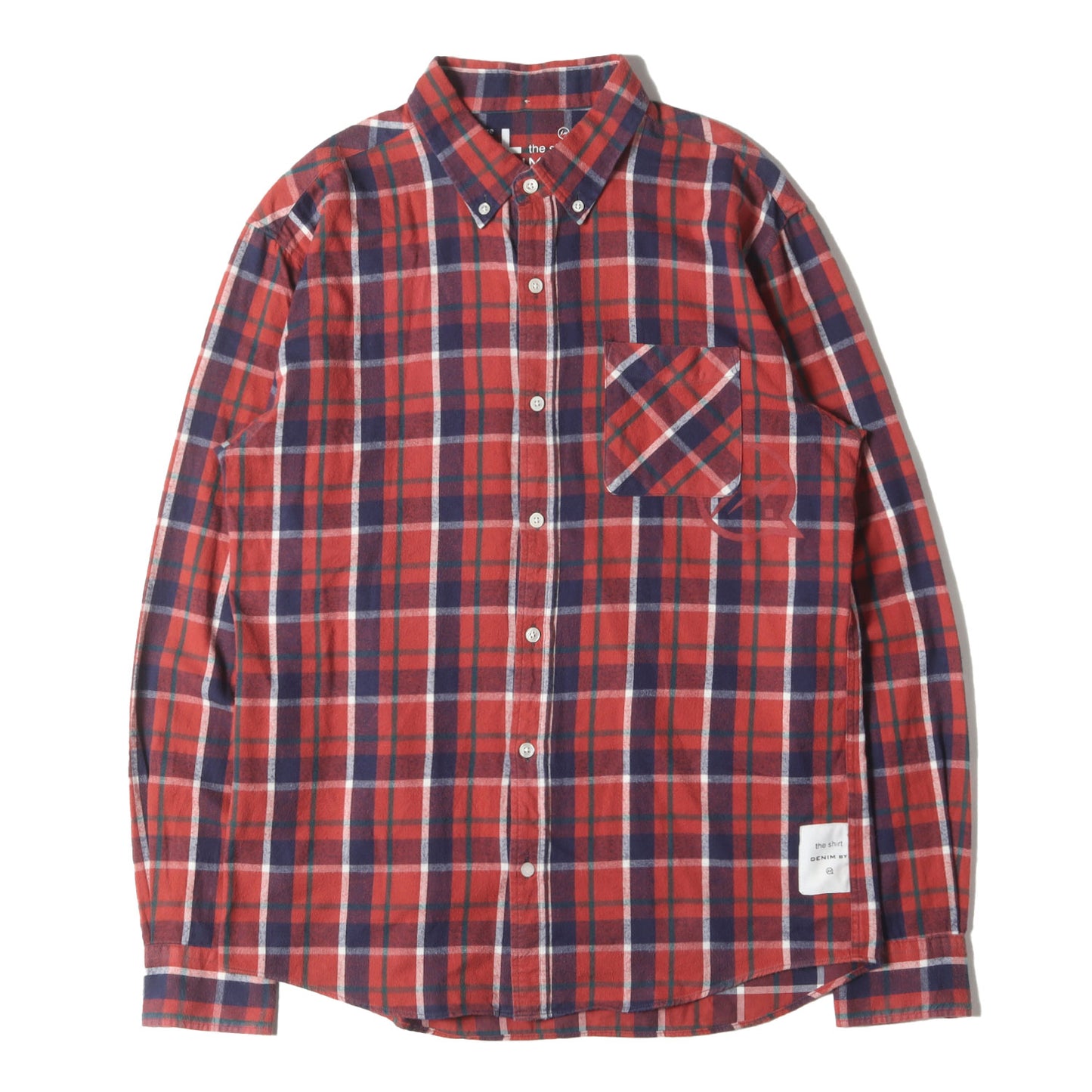 ×fragment desig チェック ボタンダウン フランネルシャツ