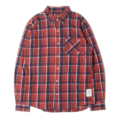 ×fragment desig チェック ボタンダウン フランネルシャツ