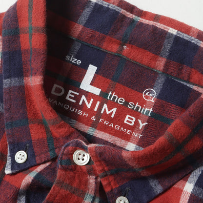 ×fragment desig チェック ボタンダウン フランネルシャツ