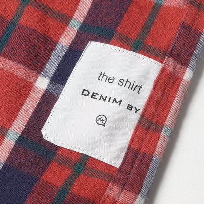 ×fragment desig チェック ボタンダウン フランネルシャツ