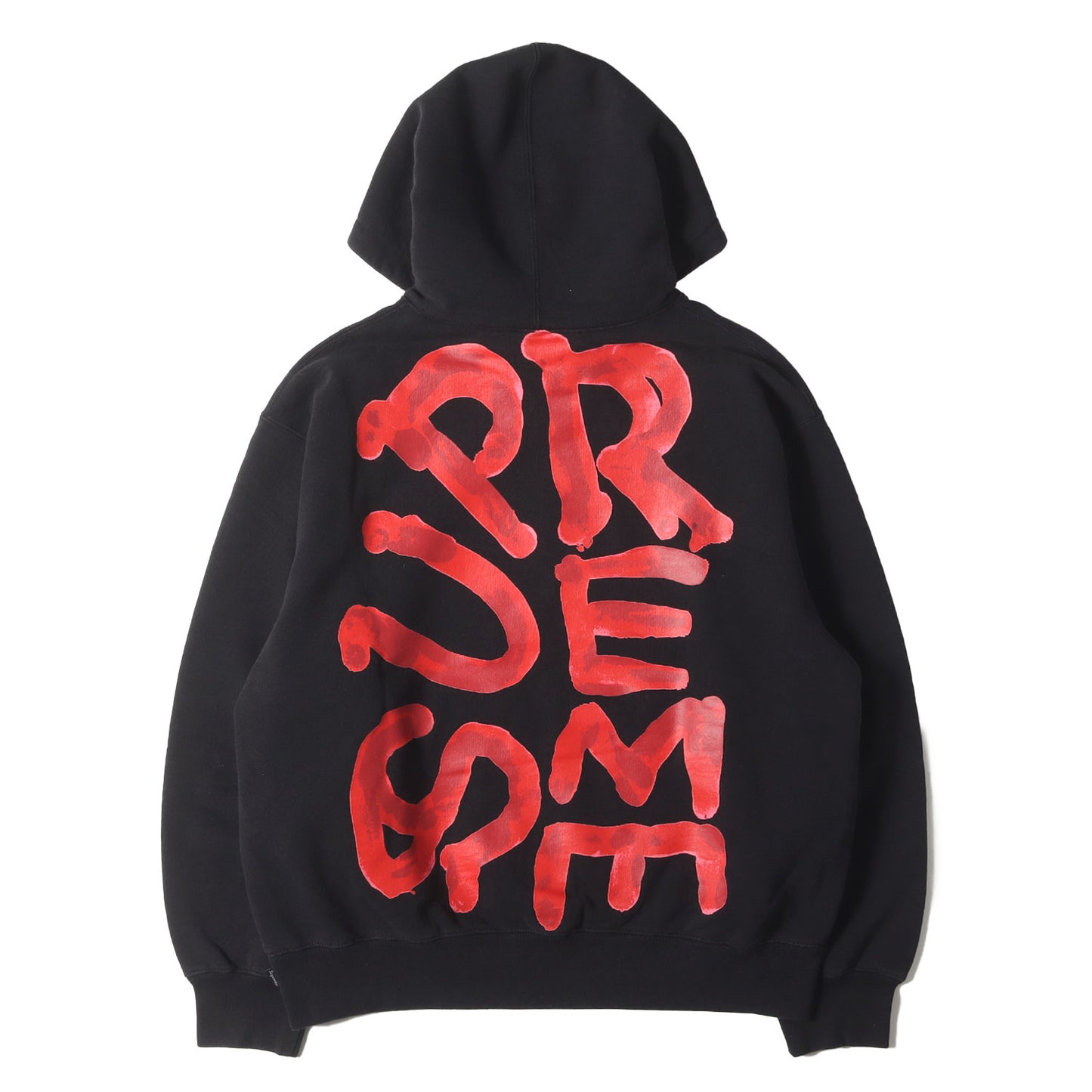 24SS ウォッシュ加工 ペイントロゴ スウェットパーカー(Paint Hooded Sweatshirt)