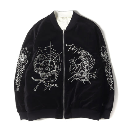 25AW スカル&タイガー リバーシブル 別珍 スカジャン / スーベニアジャケット(SOUVENIR JACKET)