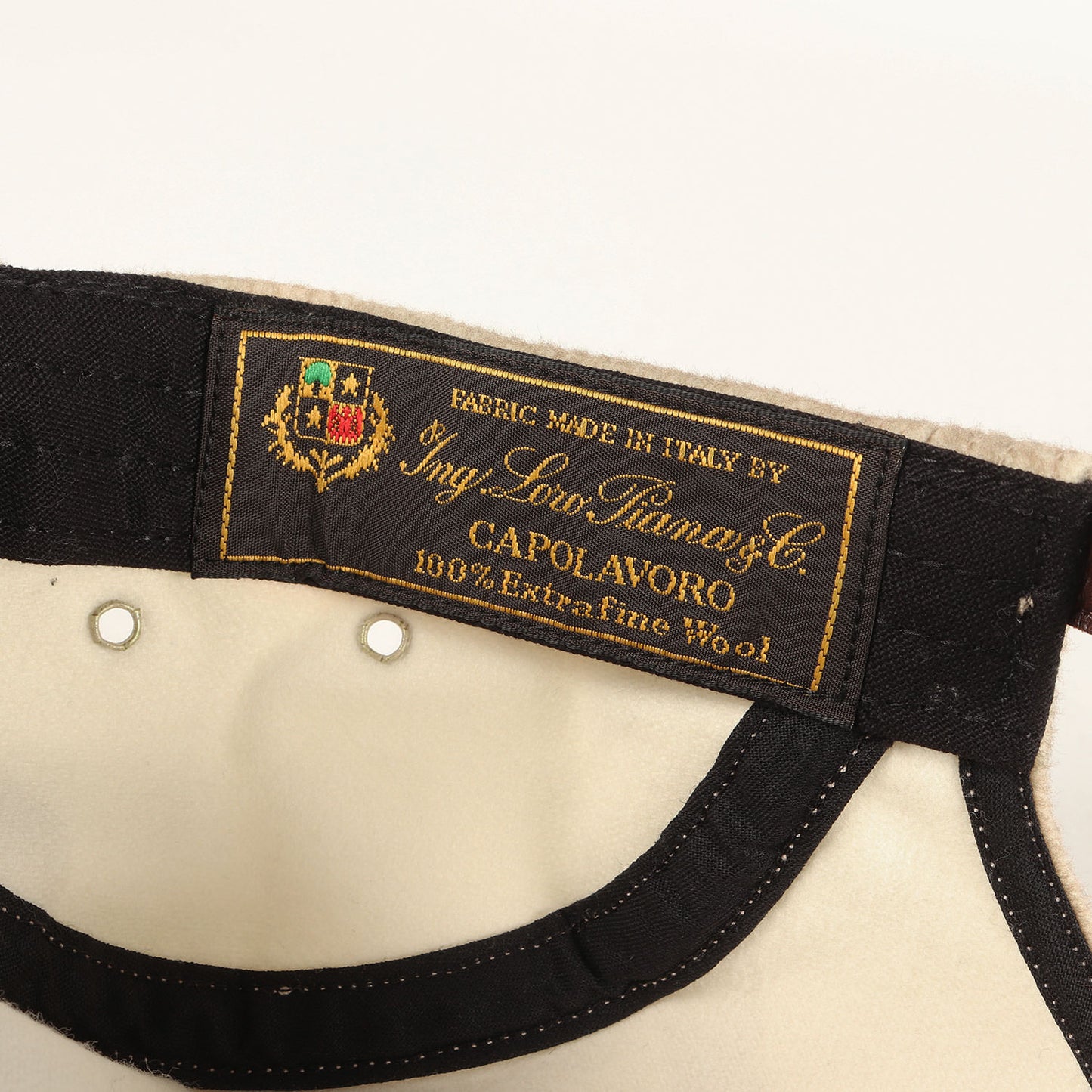 20AW ×Loro Piana ウール BOXロゴ キャンプキャップ(Wool Camp Cap)