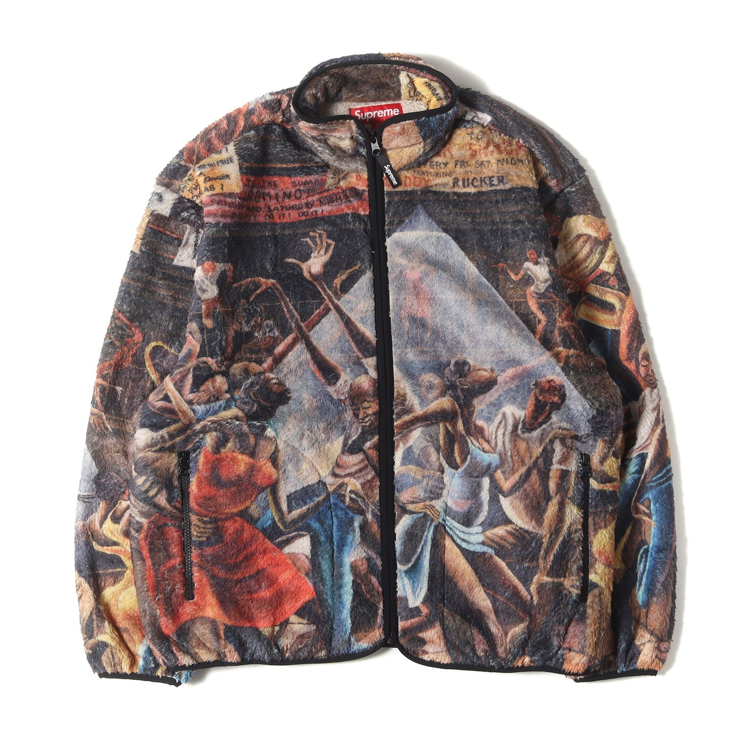 25SS ×Ernie Barnes 総柄グラフィック フリース ジャケット(Fleece Jacket)