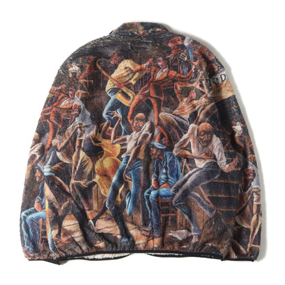 25SS ×Ernie Barnes 総柄グラフィック フリース ジャケット(Fleece Jacket)