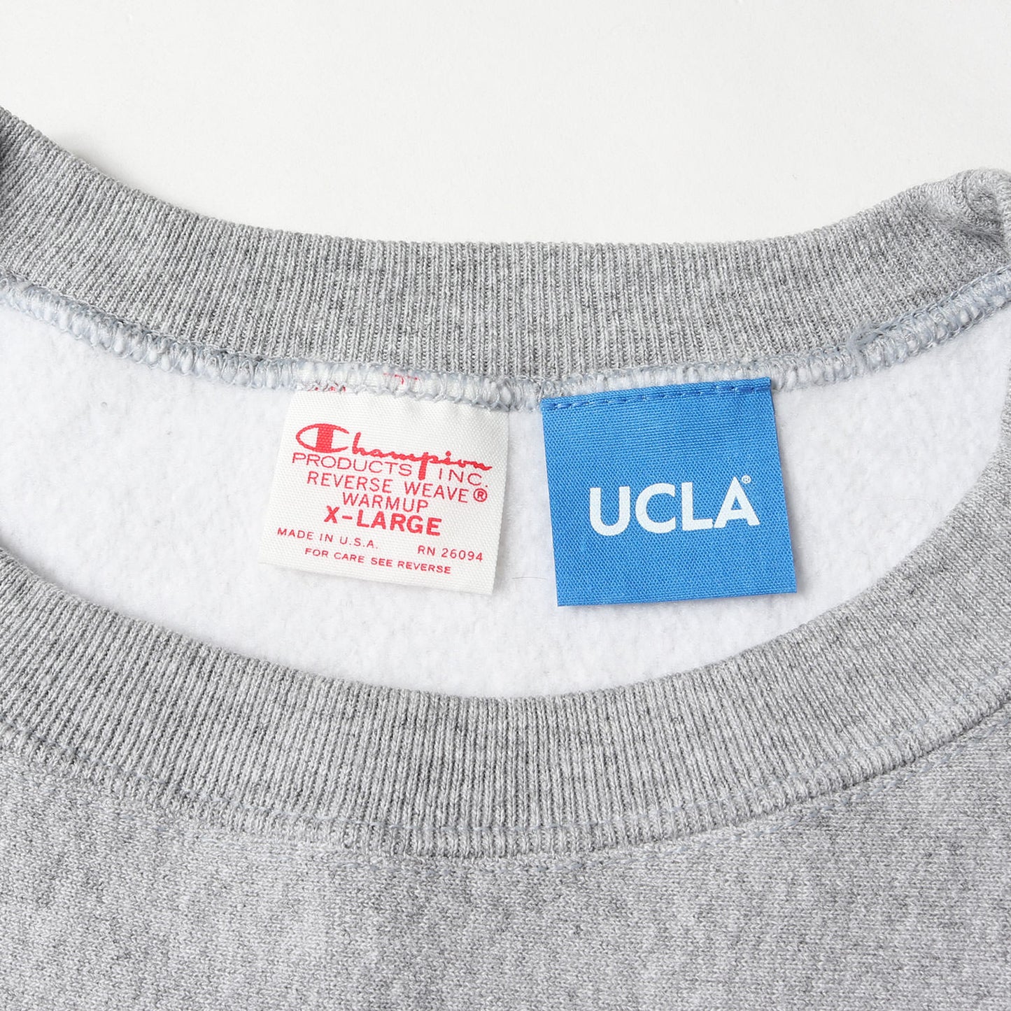 [単色タグ復刻 USA製] ×UCLA カリフォルニア大学ロサンゼルス校 カレッジロゴ リバースウィーブ スウェット