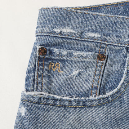 ダメージ加工 スリムナロー ジッパーフライ デニムパンツ (UNION STANDARD DENIM ZIP FLY SLIM NARROW)