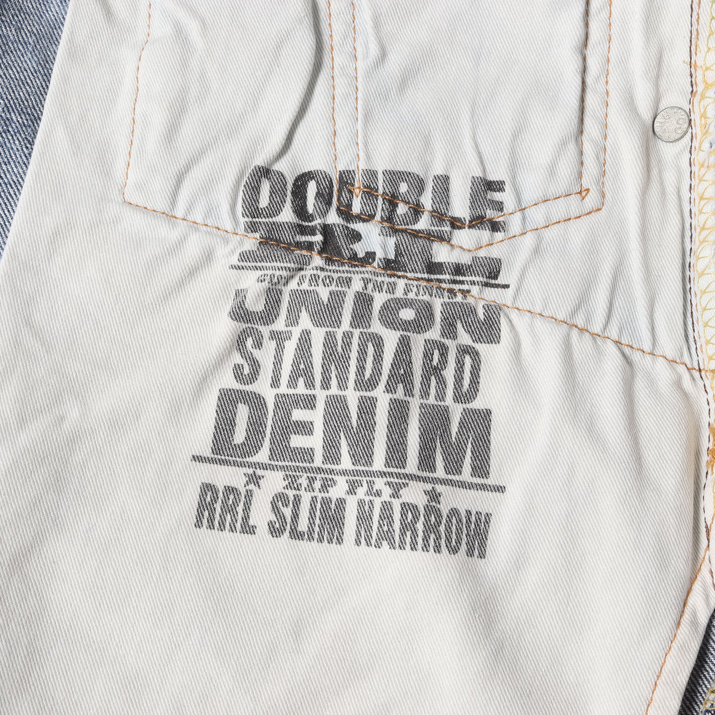 ダメージ加工 スリムナロー ジッパーフライ デニムパンツ (UNION STANDARD DENIM ZIP FLY SLIM NARROW)