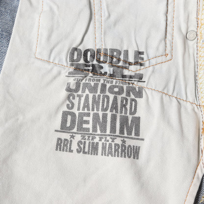 ダメージ加工 スリムナロー ジッパーフライ デニムパンツ (UNION STANDARD DENIM ZIP FLY SLIM NARROW)