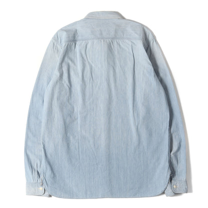 [定番人気モデル] ヴィンテージ加工 シャンブレー ワークシャツ