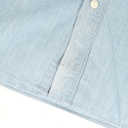 [定番人気モデル] ヴィンテージ加工 シャンブレー ワークシャツ