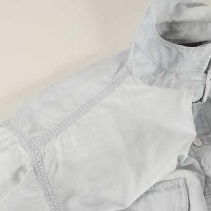 [三ツ星タグ] 90s ガチャポケット シャンブレー ボタンシャツ