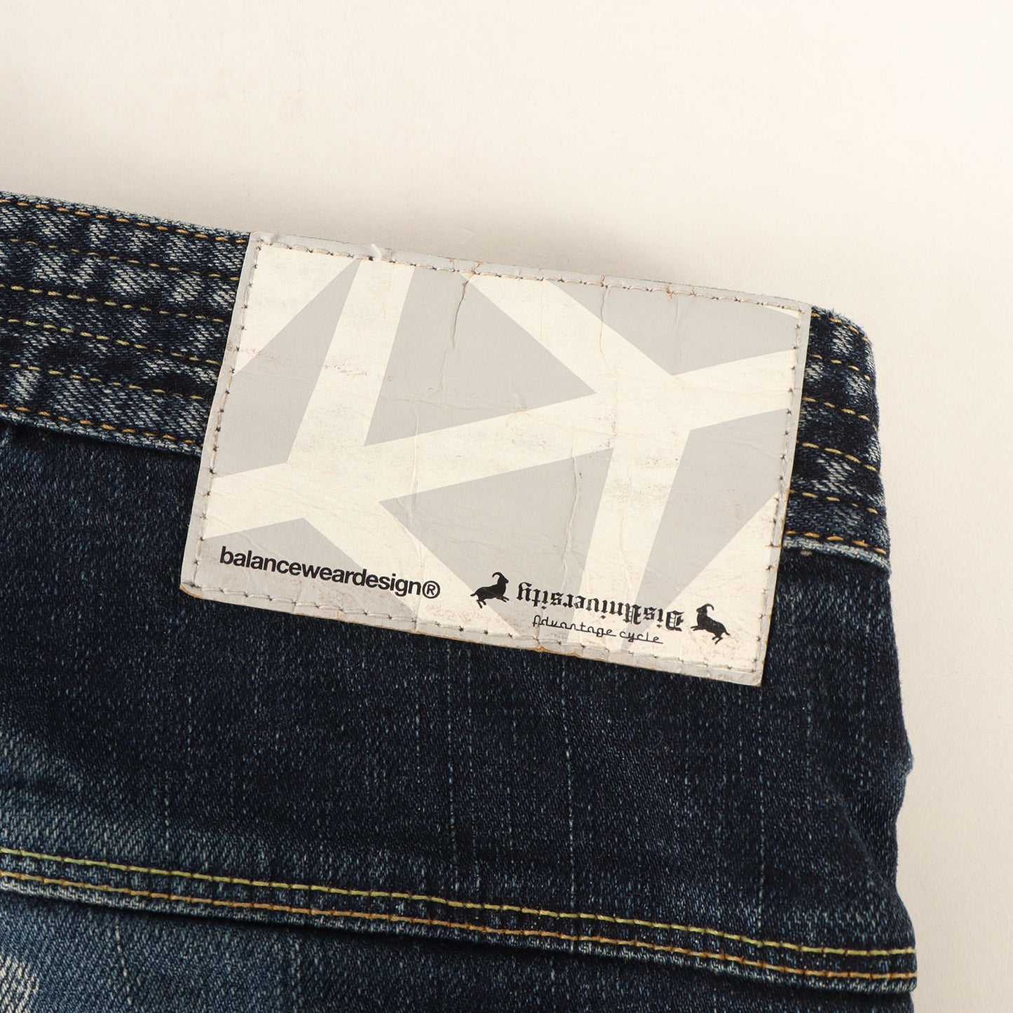 ×Advantage Cycle 復刻モデル センチネル ストレッチ クロップド デニムパンツ
