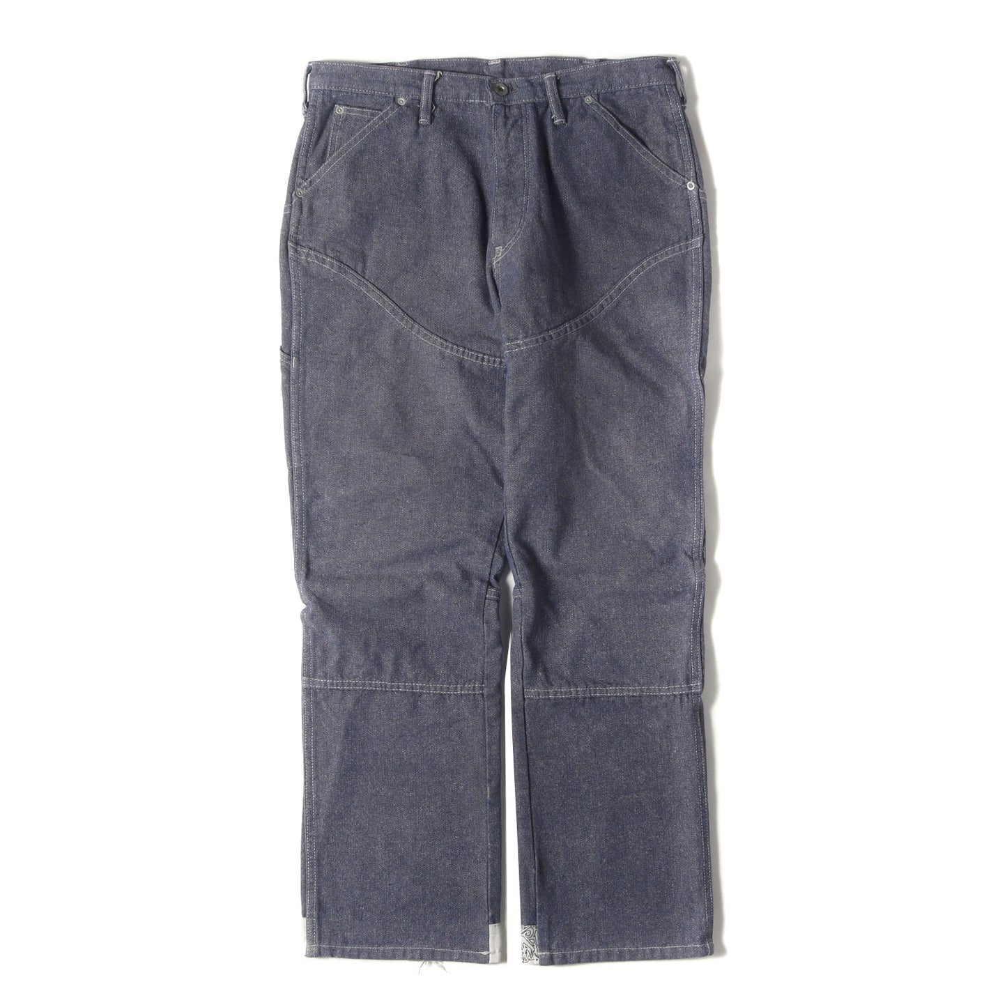 00s 立体裁断 3D キャンバス デニムパンツ