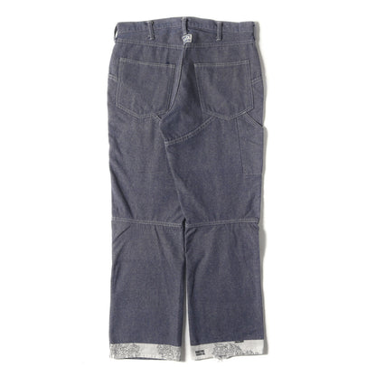 00s 立体裁断 3D キャンバス デニムパンツ