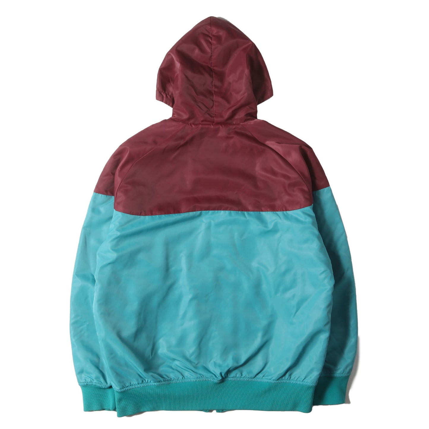 00s 2トーン 裏地フリース ナイロン ジップ ジャケット