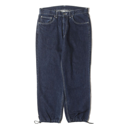 00s ブランドロゴ 逆ブリーチ デニムパンツ