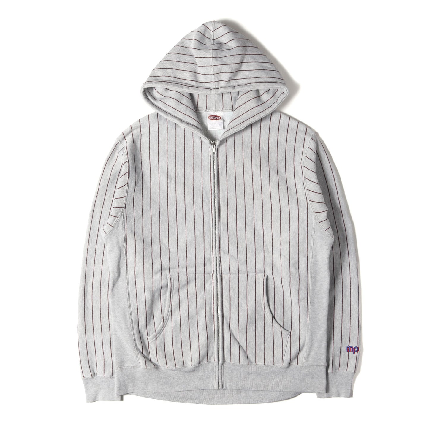 00s ストライプ フルジップ スウェットパーカー