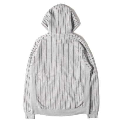 00s ストライプ フルジップ スウェットパーカー
