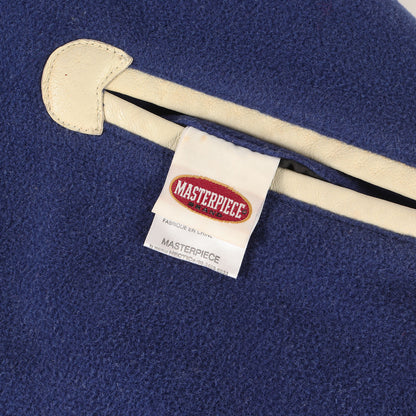 00s トリコロール 袖レザー メルトンスタジャン