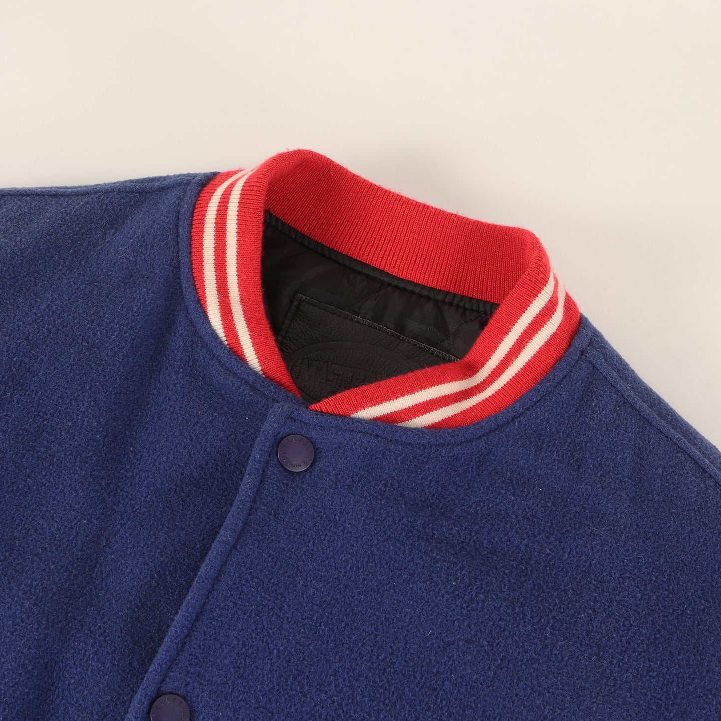 00s トリコロール 袖レザー メルトンスタジャン