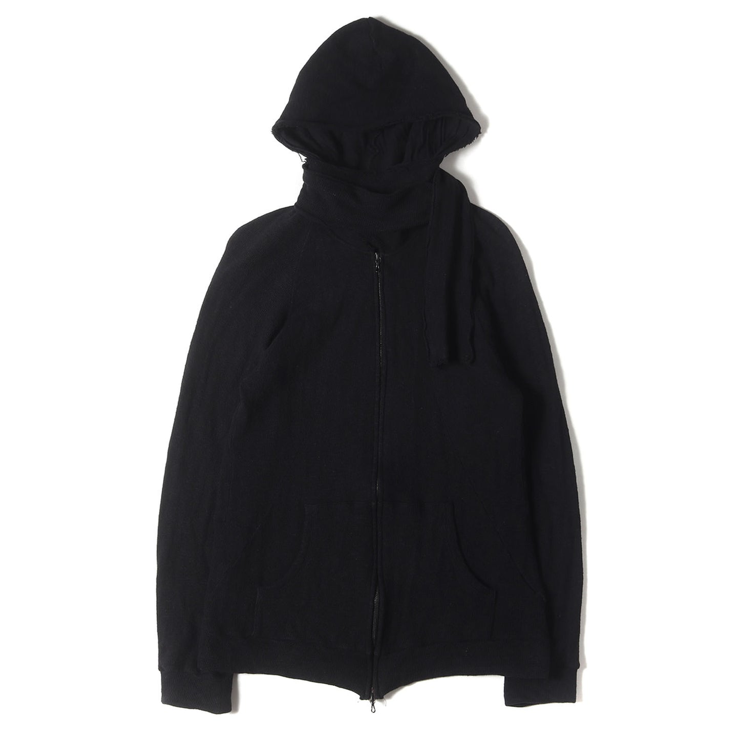 06AW GURUGURU期 ストール付き フルジップ ニット パーカー