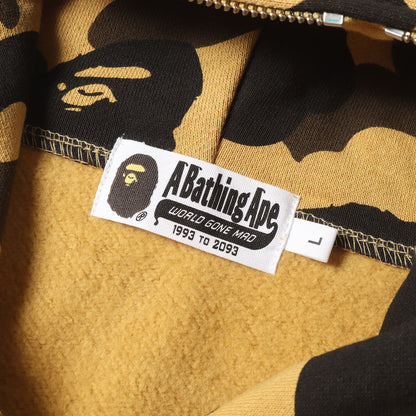 1stカモ 猿迷彩 フルジップ スウェットパーカー