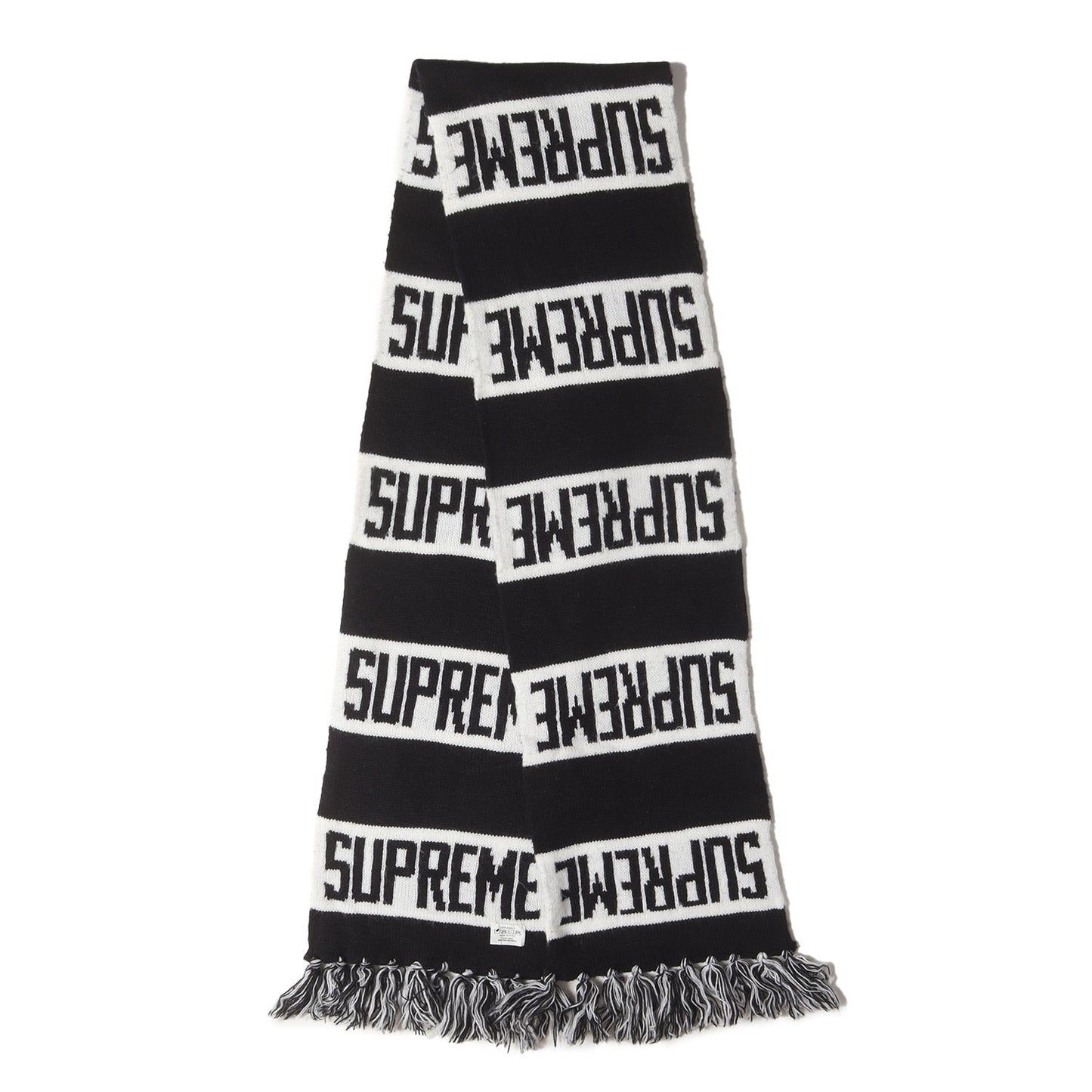 ブランドロゴ ストライプ ニット マフラー(Bar Stripe Scarf)