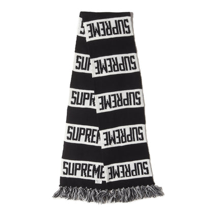 ブランドロゴ ストライプ ニット マフラー(Bar Stripe Scarf)